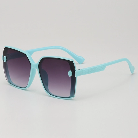Kids Sunglasses UV400 Protection Square PC Frame AC Gradient Lenses Fashion Patterned Temples Outdoor Eyewear Boys Girls