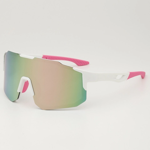 Occhiali Da Sole Sportivi Scudo Integrato Oversize Lente In PC Antivento Ciclismo Corsa All Aperto Unisex