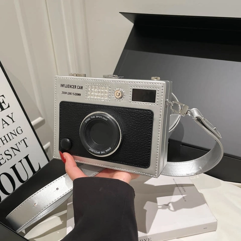 Creatieve Camera Vormige Crossbody Tas PU Leer Retro Box Schoudertas Voor Vrouwen Mode Kleine Vierkante Telefoontas