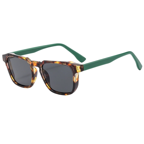 Retro Square Frame Sunglasses PC AC UV400 Protective Outdoor Travel Fashion Vintage Eyewear Unisex
