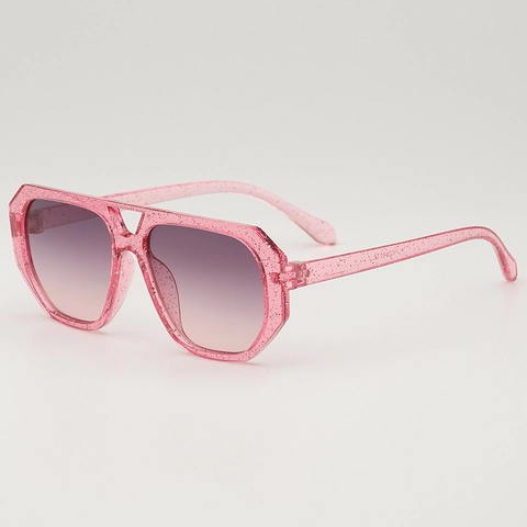 Geometric Polygon Kids Sunglasses PC Frame AC Lens UV400 Pilot Style Fashion Outdoor For Boys Girls