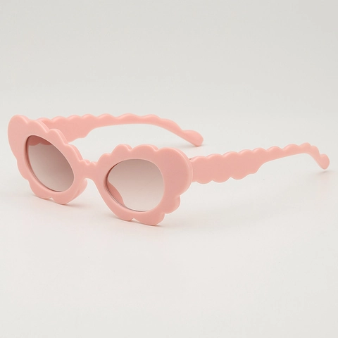 Kinder Sonnenbrille Gewellter Rand UV400 Schutz PC Rahmen Wolkenform Süße Modische Outdoor Brillen Für Kleinkinder