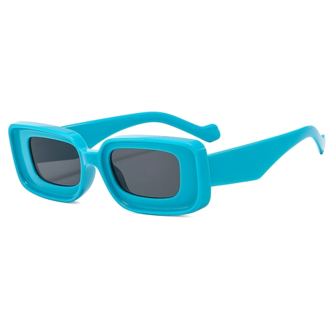 Retro Square Sunglasses Wide Thick Frame UV400 Protection Vintage Trendy Rectangular Sun Glasses For Unisex Women Men