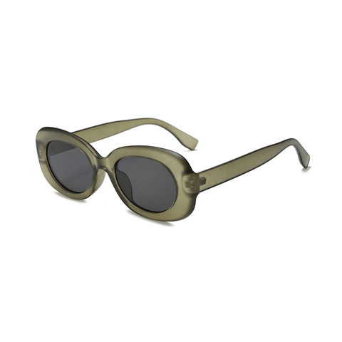 Lunettes De Soleil Rétro À Monture Épaisse Ovales PC AC Protection UV400 Style Y2K Hip Hop Mode Plein Air Pour Hommes Femmes