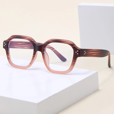 Blue Light Blocking Glasses PC Square Frame Anti Eyestrain Retro Computer Eyewear For Men Women