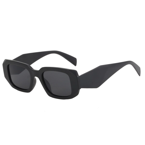 Lunettes De Soleil Rectangulaires Carrées Monture PC Verres AC Protection UV400 Y2K Rétro Hip-Hop Streetwear Unisexe