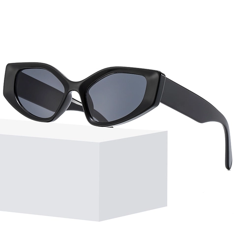 Trendy Cat Eye Sunglasses For Women PC Frame AC Lens UV400 Protection Retro Geometric Outdoor Fashion Sun Glasses