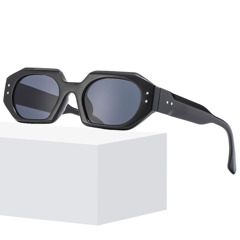 Gafas De Sol Geométricas Polígono Retro Montura PC Lente AC Protección UV400 Moda Tendencia Exterior Unisex