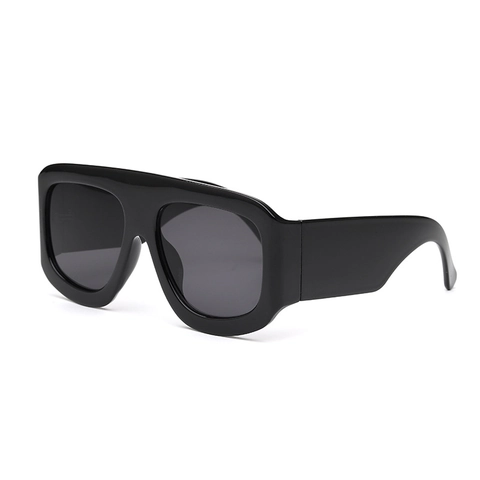 Oversized Flat Top Sunglasses UV400 Protection PC Frame And Lens Retro Punk Hip Hop Street Fashion Unisex For Adults