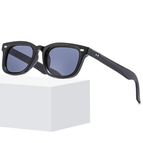 Square Sunglasses PC Frame AC Lens UV400 Protection Rivet Decor Fashion Vintage Style For Men And Women