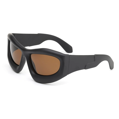 Occhiali Da Sole Avvolgenti Montatura Spessa PC Protezione UV400 Stile Retrò Futuro Y2K Sport All'aperto Moda Unisex