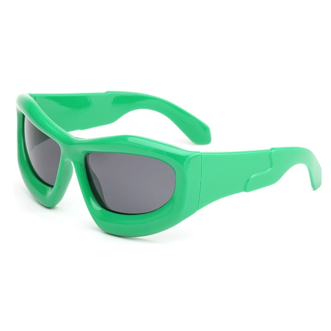 Occhiali Da Sole Avvolgenti Montatura Spessa PC Protezione UV400 Stile Retrò Futuro Y2K Sport All'aperto Moda Unisex