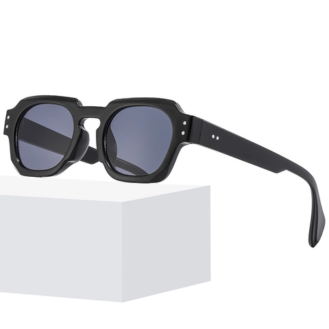 Occhiali Da Sole Poligonali Retro E Occhiali Anti Luce Blu Montatura PC Protezione UV400 Moda Street Per Uomo Donna