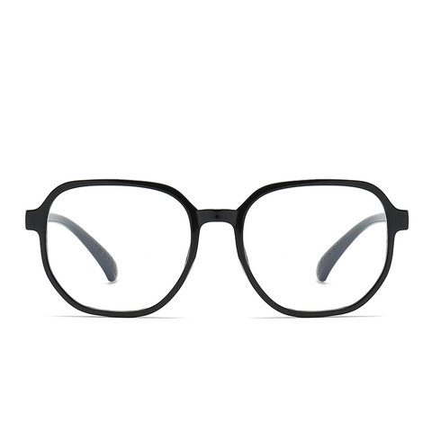 Kids Anti Blue Light Glasses Square Large Frame Retro Transparent PC Eyewear For Teens Students Eye Protection