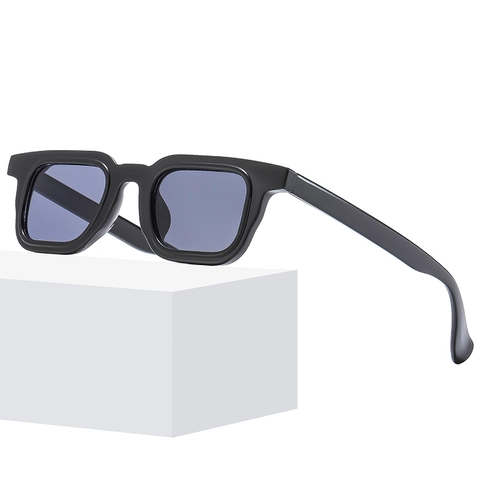 Lunettes De Soleil Carrées Monture PC Verres AC Protection UV400 Style Punk Hip Hop Mode Pour Hommes Et Femmes