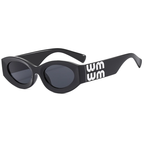 Occhiali Da Sole Retrò Ovali Cat Eye Da Donna Protezione UV400 Montatura In PC Decorazione In Metallo Moda Y2K