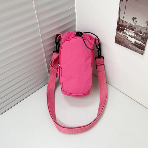 Borsa a Tracolla Leggera in Nylon da Donna Minimalista alla Moda Piccola Borsa per Cellulare Borsetta a Spalla Casual Quotidiana