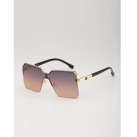 Oversized Square Sunglasses For Women Men Fashion Vintage Gradient PC Lens Metal Frame UV400 Protection Streetwear