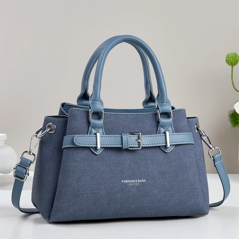 Borsa a Mano da Donna in Pelle PU Strutturata Moda Tinta Unita Borsa con Manico Superiore Tracolla Versatile Elegante Borsa Tote
