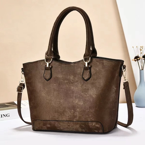 Large Capacity PU Leather Tote Bag Women Elegant Top Handle Handbag Adjustable Shoulder Strap For Work Daily