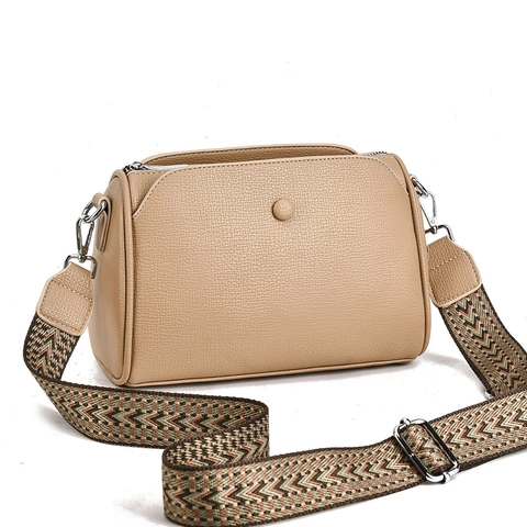 Borsa A Tracolla Da Donna Pelle PU Strutturata Tracolla Larga Intrecciata Geometrica Scomparti Multipli Casual Moda