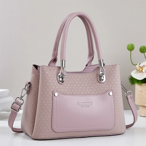 Sac À Main Femme En Cuir PU Texture Tissage Sac À Bandoulière Avec Sangle Réglable Poche Avant Design Chic Urbain