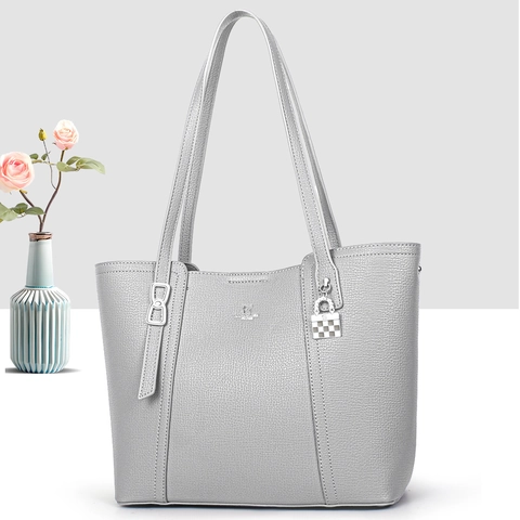 Sac Fourre-tout Femme Cuir PU Motif Litchi Grande Capacité Sac À Main Élégant Mode Sac À Épaule