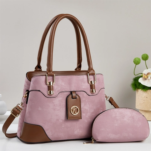 Damen Handtasche Und Tasche Große Kapazität Mattes PU Leder Umhängetasche Elegant Goldene Hardware Dekor