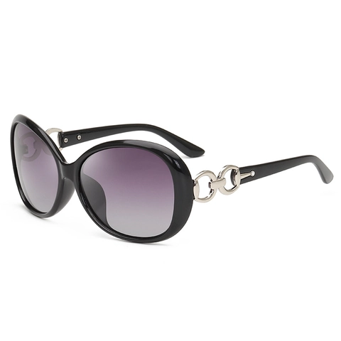 Gafas De Sol Polarizadas Para Mujer Protección UV400 Montura Grande Mariposa Elegante PC Metal Lentes Degradadas Moda