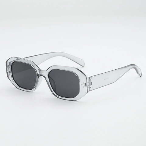 Polygon Sonnenbrille UV400 Schutz PC Rahmen Sechseck Niet Retro Street Fashion Brillen Für Herren Damen
