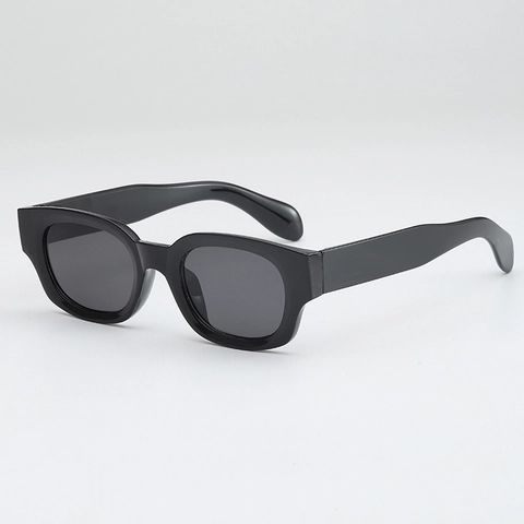 Retro Klobige Eckige Sonnenbrille Für Damen Herren PC Rahmen AC Linse UV400 Schutz Hip Hop Mode Vielseitige Outdoor Brille