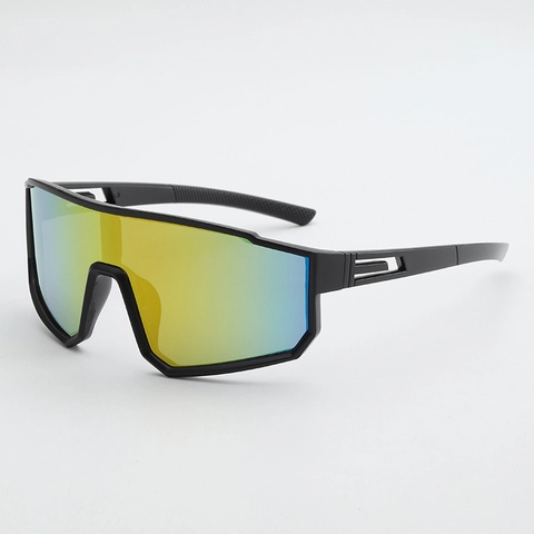 Gafas De Sol De Ciclismo Deporte UV400 Cortavientos Lente De Escudo Espejado PC Exterior Para Hombres Mujeres