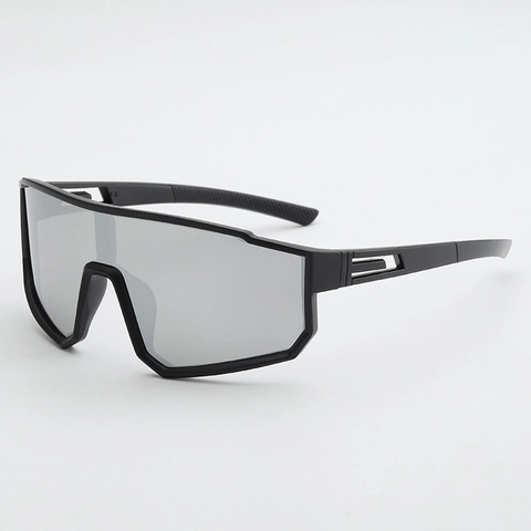 Gafas De Sol De Ciclismo Deporte UV400 Cortavientos Lente De Escudo Espejado PC Exterior Para Hombres Mujeres