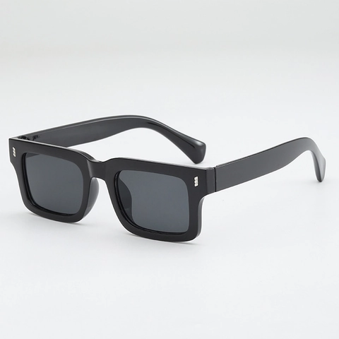 Gafas De Sol Cuadradas Retro Montura PC Lentes AC Protección UV400 Vintage Montura Pequeña Hombres Mujeres