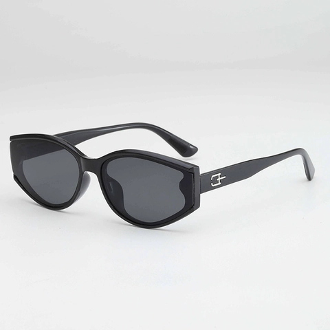 Occhiali Da Sole Cat Eye Montatura PC Lenti AC Protezione UV Decorazione Metallo Moda Retrò Montatura Piccola Unisex