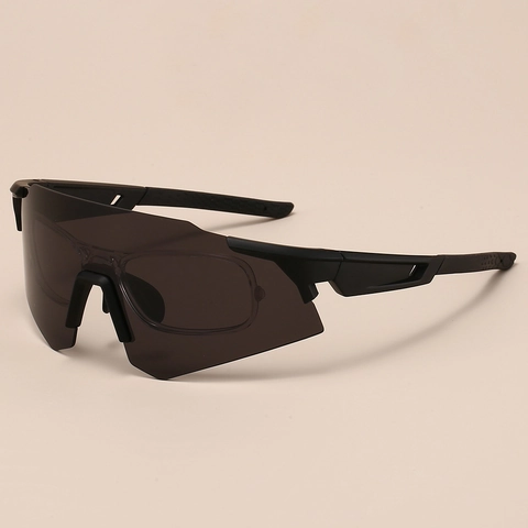 Gafas De Sol Deportivas PC Protección UV400 Gafas De Ciclismo Con Montura Para Miopía Futurista Hombre Mujer