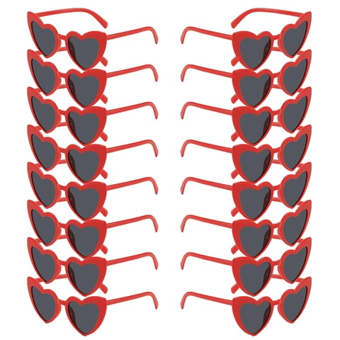 Heart Shaped Sunglasses Trendy PC Plastic Frame UV400 Protection Party Festival Fashion Eyewear For Women