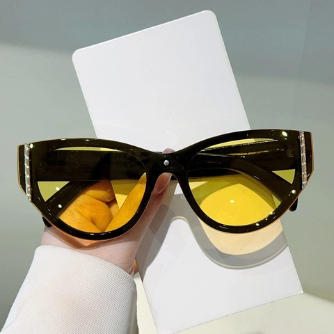 Γυαλιά Ηλίου Cat Eye Ρετρό Vintage Προστασία UV400 Πλαίσιο PC Μεταλλική Διακόσμηση Μόδα Για Γυναίκες