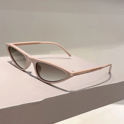 Vintage Small Cat Eye Sunglasses For Women Men Retro Triangle PC Frame UV400 Protection Fashion Streetwear Eyewear Daily Travel