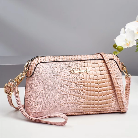 Sac À Épaule Motif Crocodile Rétro Femmes Cuir PU Forme Coquille Sac Bandoulière Style Vintage Avec Bandoulière Réglable