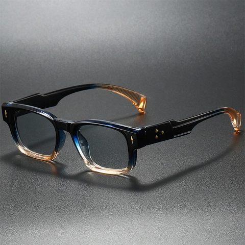 Square Frame Sunglasses Retro UV400 Protection Eyewear With Gold Arrow Star Rivets Trendy Fashionable For Women Men
