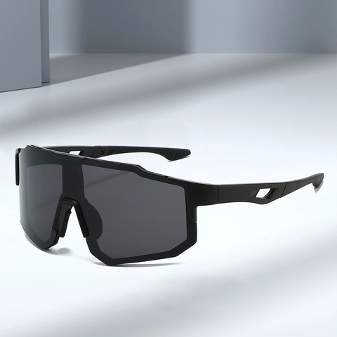 Gafas De Sol Deportivas De Gran Tamaño Lente Integrada Montura PC UV400 Ciclismo Conducción Correr Aire Libre Unisex