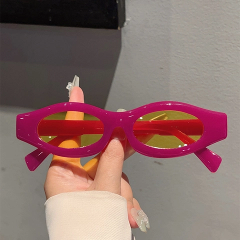 Gafas De Sol Ovaladas Vintage Con Montura De PC Y Lentes De PC Protección UV400 Estilo Retro Y2K Gafas De Moda Para Exterior