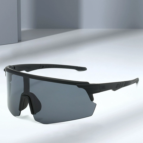 Occhiali Da Sole Sportivi Protezione UV400 Antivento Specchio Lente Grande Ciclismo Corsa Pesca Guida Montatura PC Unisex