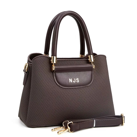 Woven Texture PU Leather Handbag Fashion Large Capacity Crossbody Shoulder Bag With Removable Strap For Women