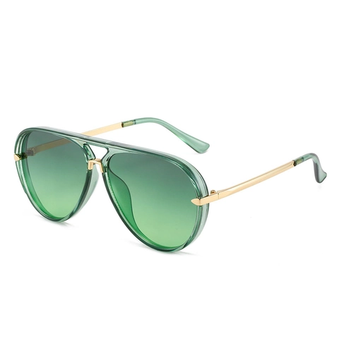 Gafas De Sol Aviador Grandes Marco Metal PC Protección UV400 Conducir Viajes Moda Vintage Mujer Hombre