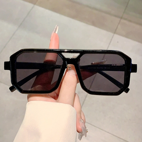 Retro Square Sunglasses UV400 Protection PC Frame PC Lens Fashion Outdoor Driving Eyewear Men Women
