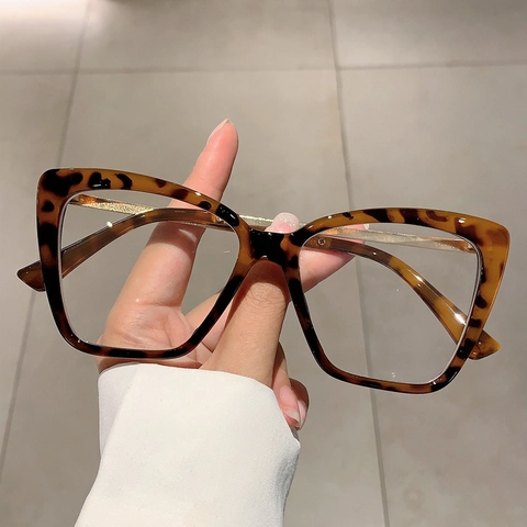 Occhiali Anti Luce Blu Occhio Di Gatto Montatura PC Aste In Metallo Vintage Retrò Moda Per Donna Uomo