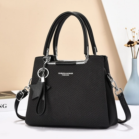 Borsa A Mano Da Donna In Pelle PU Trama Intrecciata Con Tracolla Rimovibile Pendente A Stella Borsa Versatile Per Uso Quotidiano