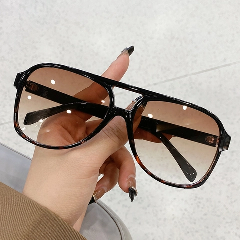 Retro Pilotenbrille PC Rahmen Harzlinse UV400 Schutz Trendige Ozean Transparente Getönte Gläser Autofahren Reisen Unisex